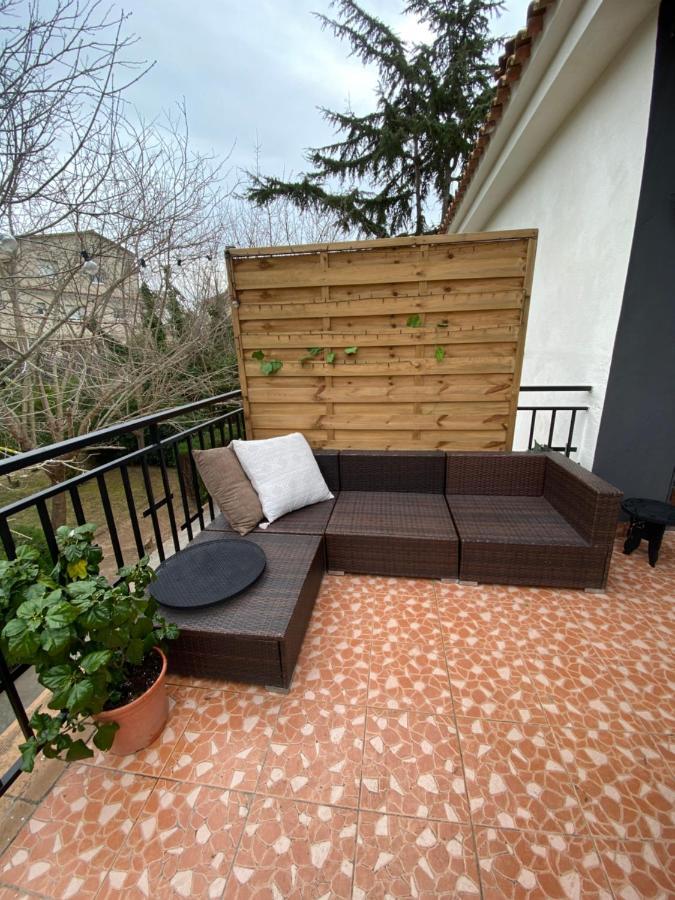 Charming Apartment In A Duplex With Garden & Balcony Cunit Kültér fotó